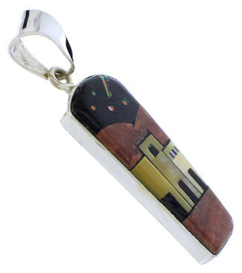 Native American Village Or Pueblo Design Multicolor Pendant PX29748